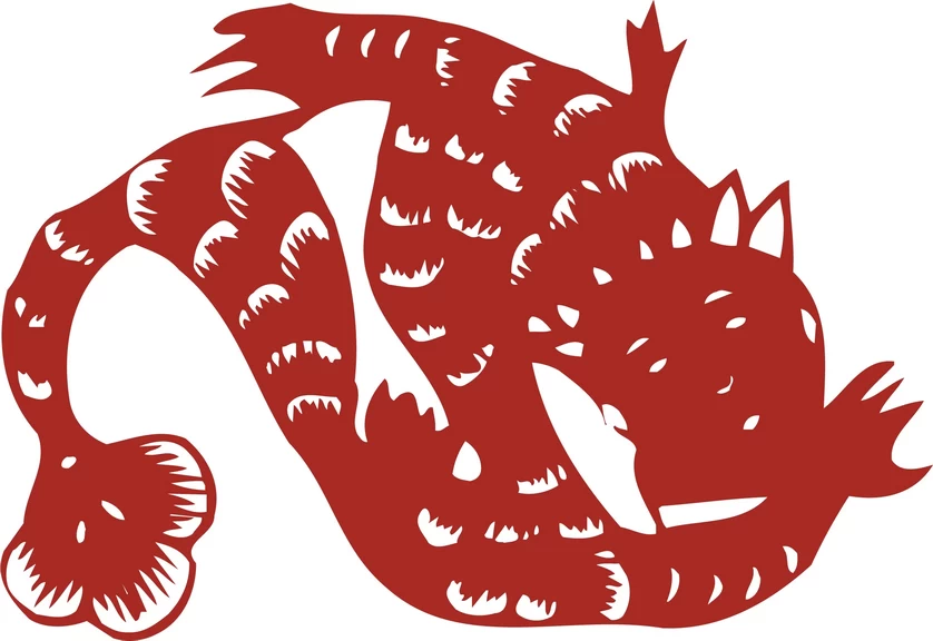中国风中式传统喜庆民俗人物动物窗花剪纸插画边框AI矢量PNG素材【791】